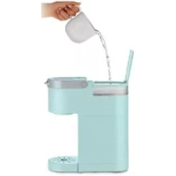 Keurig K-Mini Single Serve Coffee Maker (Oasis) Bundle With 12-Count Colombian Roast Coffee, Cleaning Cups And 12-Ounce Double Wall Stainless Steel Tumbler (4 Items) -Appliantrix Cheap Store 21MAjs61haS. AC US1000