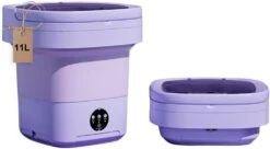 Portable Washing Machine,Mini Washer,11L Upgraded Large Capacity Foldable Washer.Deep Cleaning Of Underwear, Baby Clothes And Other Small Clothes.Suitable For Apartments, Dormitories, Hotels.(Purple) -Appliantrix Cheap Store 410T6uiJf7L. AC SL1000 1