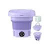 Wakatipu Foldable Washing Machine, 8L High Capacity Mini Washer, With 3 Modes Deep Cleaning,Half Automatic Small Washer For Baby Clothes Underwear Or Small Items,RV Travel Laundry (ABS Purple)