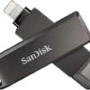 SanDisk 256GB IXpand Flash Drive Luxe For IPhone And USB Type-C Devices - SDIX70N-256G-GN6NE, Black