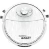 Automatic Robotic Vacuum Cleaner - Rechargeable Household Robotic Vacuum Cleaner Intelligent Sweeping Robot Easy To Operate Robotic Vacuum Cleaner Floor Cleaning, Ideal For Pet Hair Hard Floor White