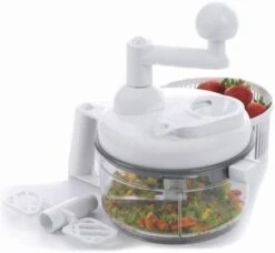 As Seen On TV Chefdini- Salsa Maker Vegetable Chopper And Food Processor, White -Appliantrix Cheap Store 41ccbGwPreL. AC SL1000 1
