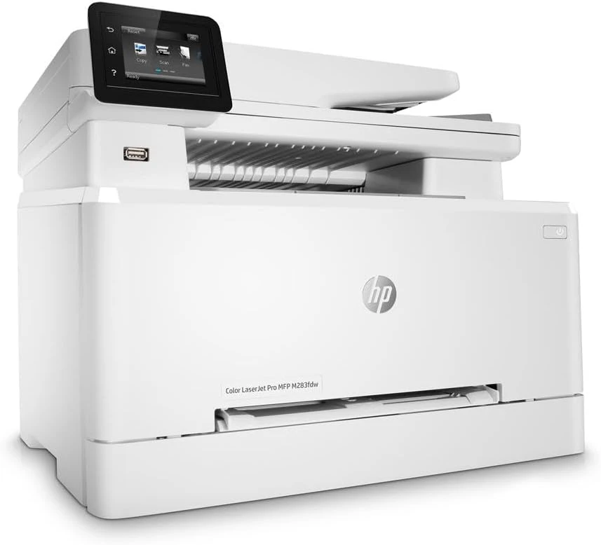 HP Color LaserJet Pro M283fdw Wireless All-in-One Laser Printer, Remote Mobile Print, Scan & Copy, Duplex Printing, Works With Alexa (7KW75A), White 14 HP Color LaserJet Pro M283fdw Wireless All-in-One Laser Printer, Remote Mobile Print, Scan & Copy, Duplex Printing, Works With Alexa (7KW75A), White - Image 14