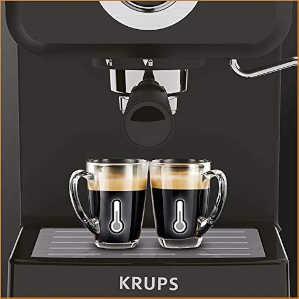 KRUPS XP3208 15-BAR Pump Espresso And Cappuccino Coffee Maker, 1.5-Liter, Black 3 KRUPS XP3208 15-BAR Pump Espresso And Cappuccino Coffee Maker, 1.5-Liter, Black - Image 3