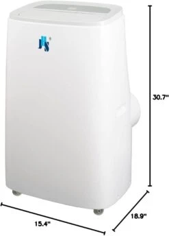 JHS 3-in-1 14,000 BTU Portable Air Conditioner With Dehumidifer, Fan, And Remote Control For Rooms Up To 550 Sq.Ft With LED Display, 24H Timer, And Wheels In White -Appliantrix Cheap Store 41qSl3 CheL. AC SL1121
