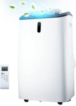 Rintuf 14000 BTU ASHRAE Portable Air Conditioner, Portable AC Cools To 700 Sq.ft Room, AC Unit For Cooling & Dehumi