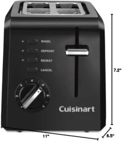 Cuisinart CPT-122BK 2-Slice Compact Plastic Toaster, Black 9 Cuisinart CPT-122BK 2-Slice Compact Plastic Toaster, Black -Appliantrix Cheap Store 51 GHxXH7FL. AC SL1096