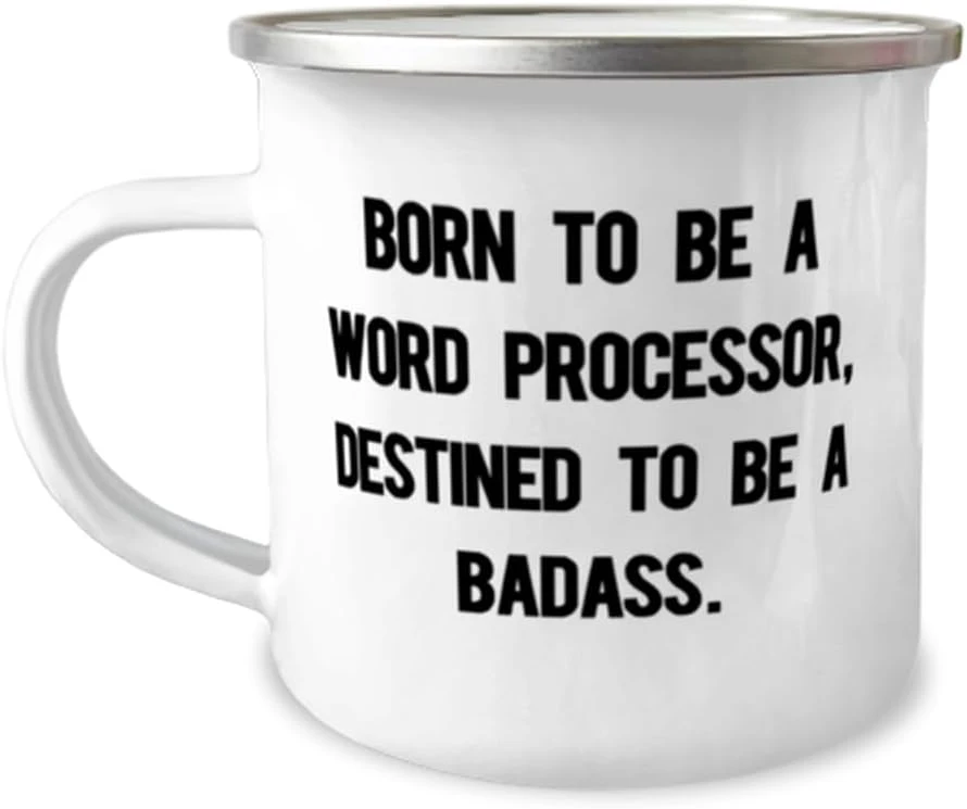 GENERIC Gag Word Processor Gifts, BORN TO BE, New Birthday 12oz Camper Mug Gifts Idea For Coworkers, Word Processor Gifts From Friends, Word Processing Software, Gift Ideas For Word Processors, Word 1 GENERIC Gag Word Processor Gifts, BORN TO BE, New Birthday 12oz Camper Mug Gifts Idea For Coworkers, Word Processor Gifts From Friends, Word Processing Software, Gift Ideas For Word Processors, Word