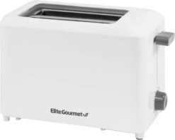 Elite Gourmet ECT-1027 Cool Touch Toaster, 7 Toast Settings Cancel Functions, Slide Out Crumb Tray, Extra Wide 1.5" Slots For Bagels Waffles Specialty Breads, Puff Pastry, Snacks, White -Appliantrix Cheap Store 5121BL8Mb1L. AC SL1500