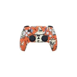 Skinit Decal Gaming Skin Compatible With PS5 And Compatible With PS5 Digital Edition DualSense Controller - Officially Licensed Disney The Nightmare Before Christmas Pattern Design