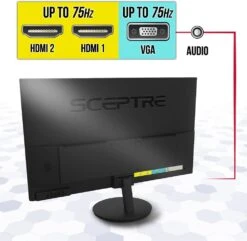 Sceptre 27-Inch FHD LED Gaming Monitor 75Hz 2X HDMI VGA Build-in Speakers, Ultra Slim Metal Black 9 Sceptre 27-Inch FHD LED Gaming Monitor 75Hz 2X HDMI VGA Build-in Speakers, Ultra Slim Metal Black -Appliantrix Cheap Store 513NsKgmpNS. AC SL1000