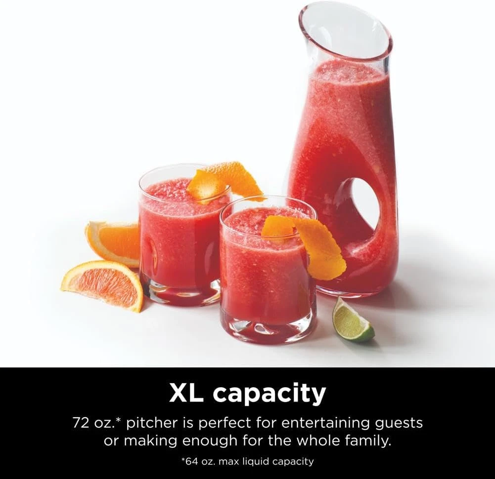 Ninja BL610 Professional 72 Oz Countertop Blender With 1000-Watt Base And Total Crushing Technology For Smoothies, Ice And Frozen Fruit, Black, 9.5 In L X 7.5 In W X 17 In H 4 Ninja BL610 Professional 72 Oz Countertop Blender With 1000-Watt Base And Total Crushing Technology For Smoothies, Ice And Frozen Fruit, Black, 9.5 In L X 7.5 In W X 17 In H - Image 4