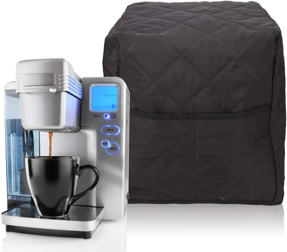 Coffee Maker Dust Cover Stand Mixer Blender Machine Cover With Storage Pocket Soft Cotton Home Appliance Cover Accessories Fit For Most Standard Coffee Maker 3 Coffee Maker Dust Cover Stand Mixer Blender Machine Cover With Storage Pocket Soft Cotton Home Appliance Cover Accessories Fit For Most Standard Coffee Maker - Image 3