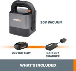 WORX WX030L 20V Power Share Cordless Cube Vac Compact Vacuum, Black -Appliantrix Cheap Store 51C5xB63uL. AC SL1000