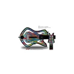 Tie Dye Tiger 100 Decal Style Skin - Fits Warriors Of Rock Guitar Hero Guitar (GUITAR NOT INCLUDED)