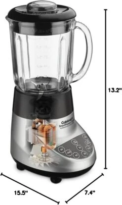Cuisinart BFP-703BC Smart Power Duet Blender/Food Processor, Brushed Chrome, 3 Cup, Count Of 6 -Appliantrix Cheap Store 51CeK0spWL. AC SL1122