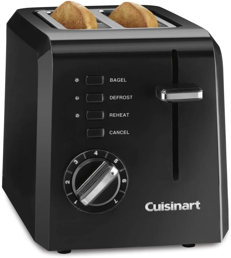 Cuisinart CPT-122BK 2-Slice Compact Plastic Toaster, Black 4 Cuisinart CPT-122BK 2-Slice Compact Plastic Toaster, Black - Image 4