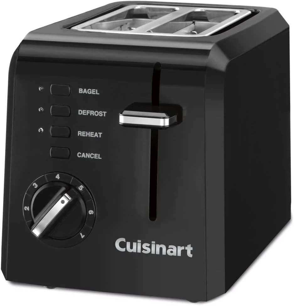 Cuisinart CPT-122BK 2-Slice Compact Plastic Toaster, Black 3 Cuisinart CPT-122BK 2-Slice Compact Plastic Toaster, Black - Image 3