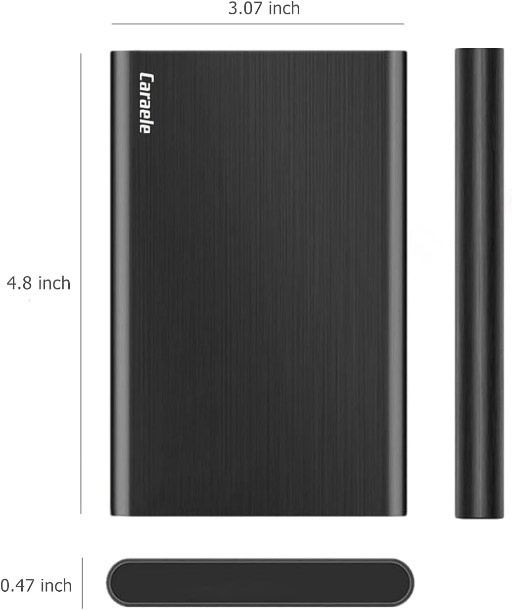 Caraele 750GB Ultra Slim Portable External Hard Drive USB3.0 HDD Storage Compatible For PC, Desktop, Laptop, MacBook, Chromebook, Xbox One, Xbox 360, PS4 (Black) 5 Caraele 750GB Ultra Slim Portable External Hard Drive USB3.0 HDD Storage Compatible For PC, Desktop, Laptop, MacBook, Chromebook, Xbox One, Xbox 360, PS4 (Black) - Image 5