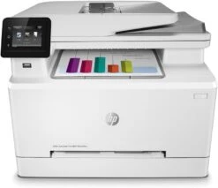 HP Color LaserJet Pro M283fdw Wireless All-in-One Laser Printer, Remote Mobile Print, Scan & Copy, Duplex Printing, Works With Alexa (7KW75A), White