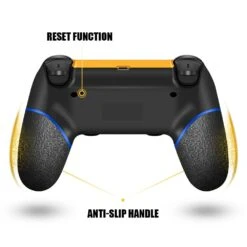 AceGamer Wireless Controller For PS4, Custom Basketball Design V2 Gamepad Joystick For PS4 With Non-Slip Grip Of Both Sides And 3.5mm Audio Jack! Thumb Caps Included! (Dark-Gold Basketball) -Appliantrix Cheap Store 51JrHlGcyhL. SL1000