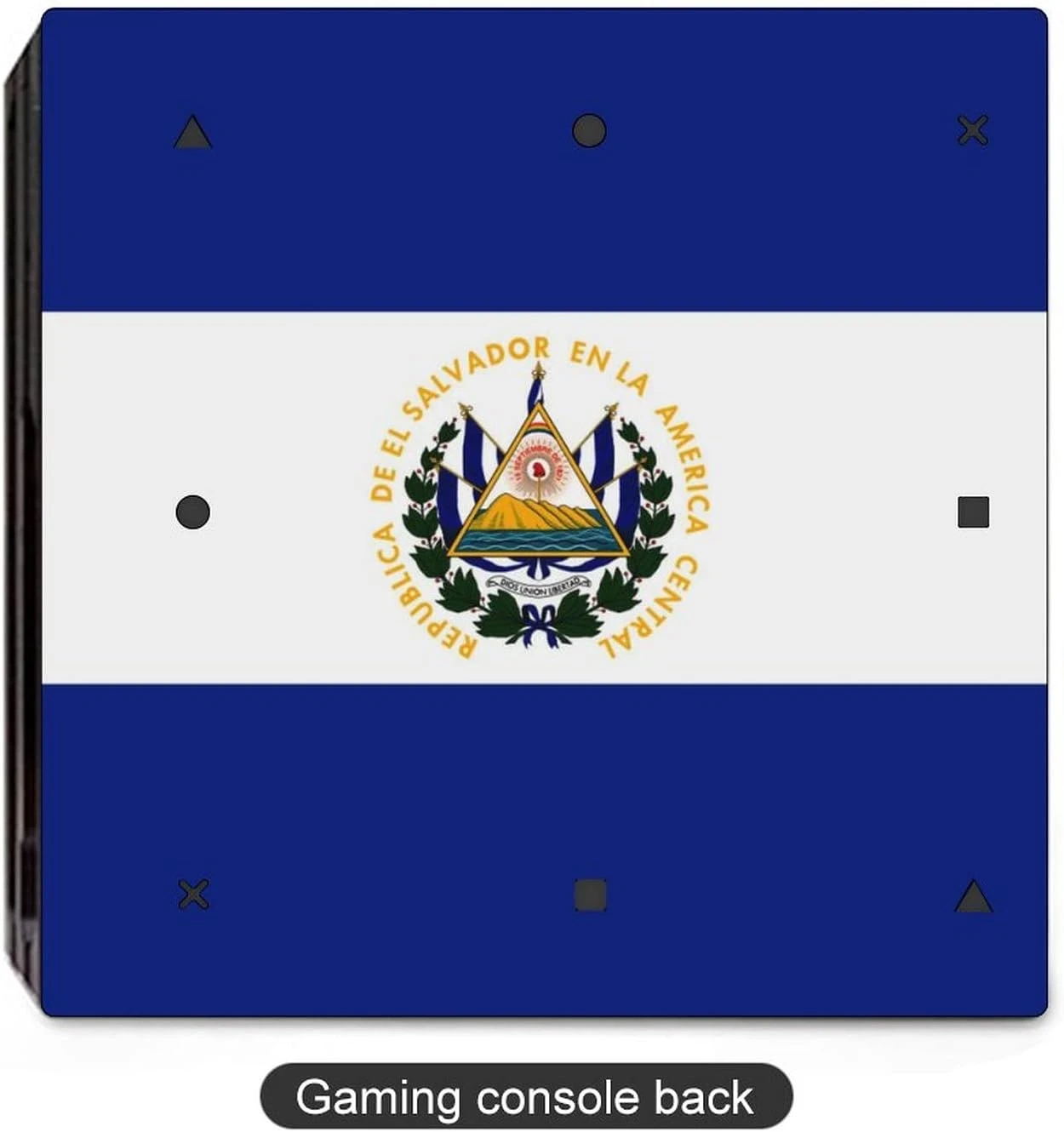 El Salvador Flag Sticker Skin For PS-4 Slim Console And Controller Full Wrap Skin Protector Cover Compatible With PS-4 Pro 4 El Salvador Flag Sticker Skin For PS-4 Slim Console And Controller Full Wrap Skin Protector Cover Compatible With PS-4 Pro - Image 4