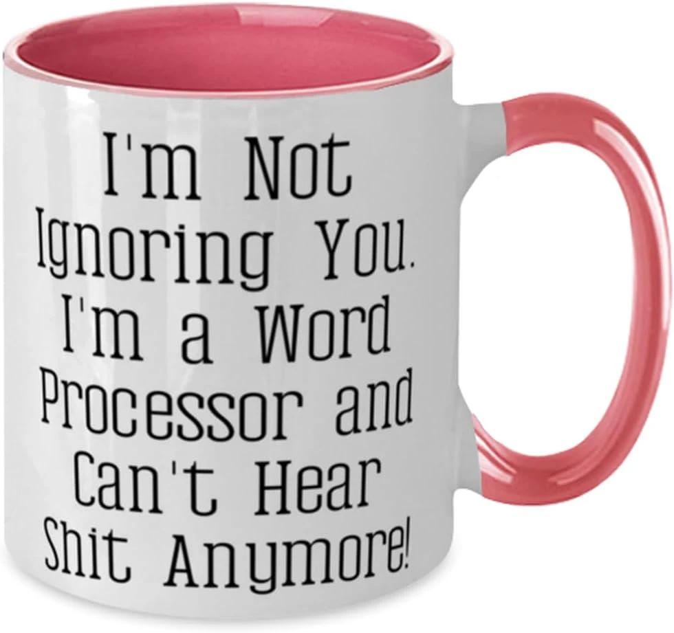 GENERIC Gag Word Processor Gifts, I'm Not Ignoring You. I'm A Word!, Inappropriate Birthday Two Tone 11oz Mug For Friends From Friends, Cheap Word Processors, Inexpensive Word Processors, Discounted Word 2 GENERIC Gag Word Processor Gifts, I'm Not Ignoring You. I'm A Word!, Inappropriate Birthday Two Tone 11oz Mug For Friends From Friends, Cheap Word Processors, Inexpensive Word Processors, Discounted Word - Image 2