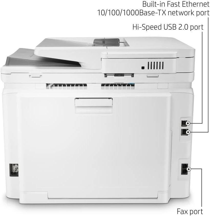HP Color LaserJet Pro M283fdw Wireless All-in-One Laser Printer, Remote Mobile Print, Scan & Copy, Duplex Printing, Works With Alexa (7KW75A), White 12 HP Color LaserJet Pro M283fdw Wireless All-in-One Laser Printer, Remote Mobile Print, Scan & Copy, Duplex Printing, Works With Alexa (7KW75A), White - Image 12