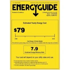 LG 10000 BTU Portable Air Conditioners Dual Inverter [2023 New] Wheels Easy Install & Mobility WiFi Enabled App Ultra-Quite Cools 450 Sq.Ft 3-in-1 Air Conditioner AC Unit Home Room White LP1022FVSM -Appliantrix Cheap Store 51SMTgJNubL. AC US1000