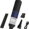 Imireux Small Handheld Car Vacuum Cordless, 2-Speed Powerful Portable Handheld Vacuum Cleaner For Car, Home & Office Pets Hair Cat Litter Cleaning (Bule)