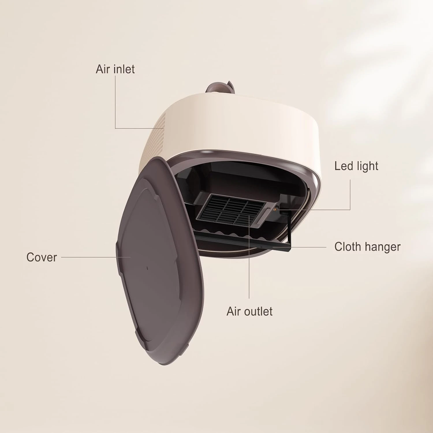 Euphoricca Portable Clothes Dryer,Portable Dryer For Apartments Home Travel RVs,Compact Foldable Mini Electric Laundry Dryer Machine With Dryer Bag 8 Euphoricca Portable Clothes Dryer,Portable Dryer For Apartments Home Travel RVs,Compact Foldable Mini Electric Laundry Dryer Machine With Dryer Bag - Image 8