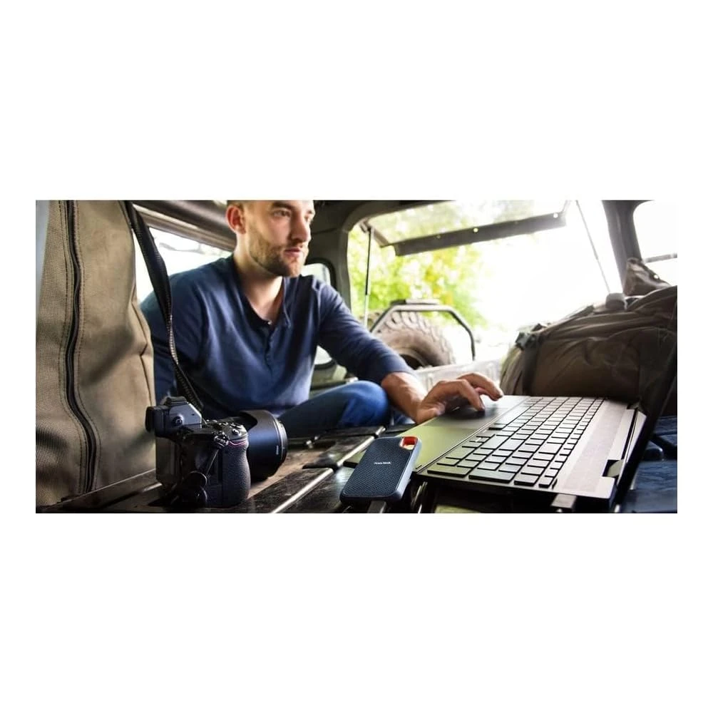 SanDisk 1TB Extreme Portable SSD - Up To 1050MB/s - USB-C, USB 3.2 Gen 2 - External Solid State Drive - SDSSDE61-1T00-G25 8 SanDisk 1TB Extreme Portable SSD - Up To 1050MB/s - USB-C, USB 3.2 Gen 2 - External Solid State Drive - SDSSDE61-1T00-G25 - Image 8