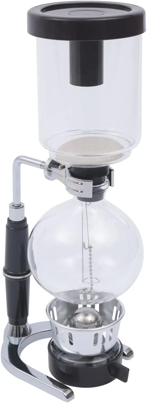 FLYHERO Siphon Syphon Coffee Maker Tabletop Glass Siphon Pot Syphon Coffee Maker Siphon Vacuum Coffee Maker Black (5 Cups(500ml)) 1 FLYHERO Siphon Syphon Coffee Maker Tabletop Glass Siphon Pot Syphon Coffee Maker Siphon Vacuum Coffee Maker Black (5 Cups(500ml))
