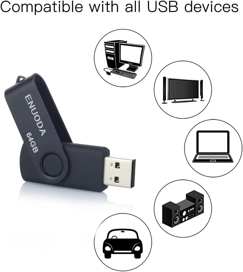 64GB USB Flash Drive 4 Pack ENUODA 64GB Thumb Drives USB 2.0 Memory Stick Jump Drive Pen Drive For Storage And Backup (Black Purple Blue Red) 4 64GB USB Flash Drive 4 Pack ENUODA 64GB Thumb Drives USB 2.0 Memory Stick Jump Drive Pen Drive For Storage And Backup (Black Purple Blue Red) - Image 4