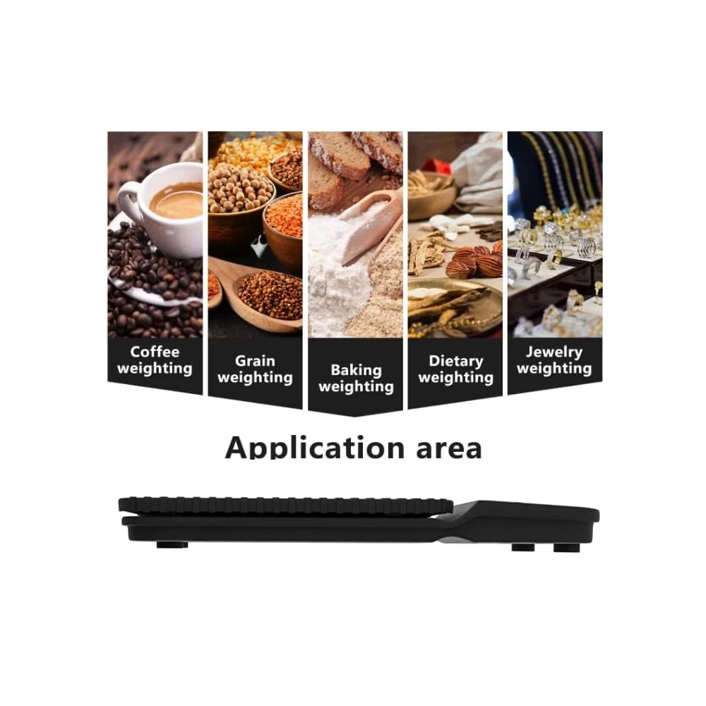 Coffee Scale With Timer, 0.1g/3kg USB Rechargeable, Two Timing Modes, Sound Alarm, Pour Over Drip Espresso Scale, Digital Scale For Baking And Cooking 4 Coffee Scale With Timer, 0.1g/3kg USB Rechargeable, Two Timing Modes, Sound Alarm, Pour Over Drip Espresso Scale, Digital Scale For Baking And Cooking - Image 4