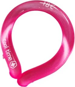KOREAC_ Neck Cooling Tube (Pink, 1) Wearable Cooling Neck Wraps For Summer Heat, Hands Free Cold Gel Ice Pack