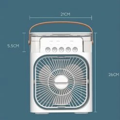 Mini Frost Fan, Mini Portable Air Conditioner Fan, Personal Desk Misting Humidifier Fan,Mini Fan Portable, Mini Air Conditioners Evaporative Air Cooler Rechargeable Fans (White) -Appliantrix Cheap Store 51f7FYGwuiL. AC US1000