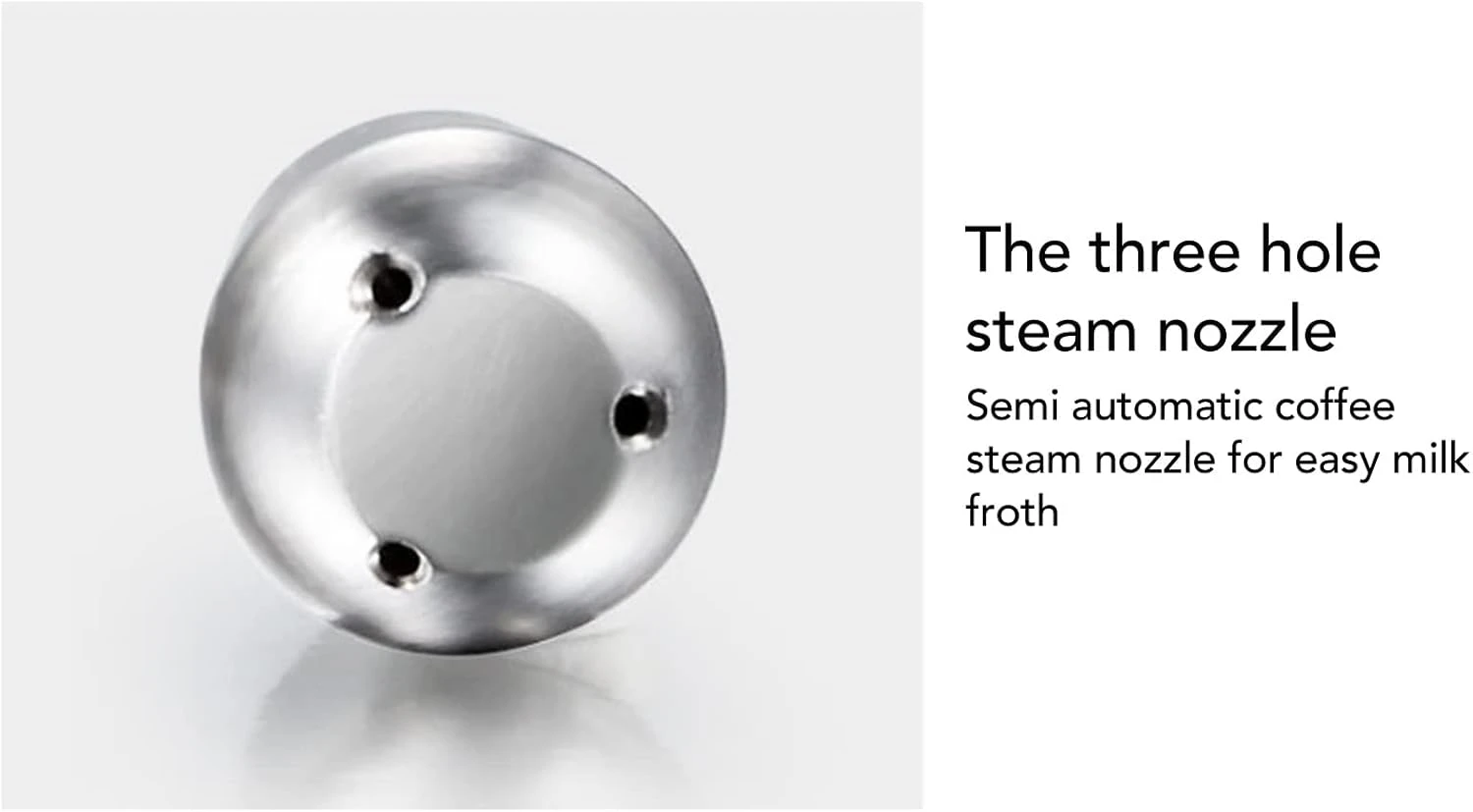 BstXqty Stainless Steel Coffee Machine Steam Nozzle, 3 Holes Coffee Machine Steam Nozzle, Coffee Maker Milk Foam Steam Nozzle For Semi Automatic Coffee Maker 4 BstXqty Stainless Steel Coffee Machine Steam Nozzle, 3 Holes Coffee Machine Steam Nozzle, Coffee Maker Milk Foam Steam Nozzle For Semi Automatic Coffee Maker - Image 4