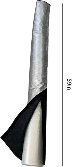 DETTELIN Portable Air Conditioner Hose Cover Wrap, Energy Saving Insulated AC Hose Cover, Universal Fit For 5" & 6" Diameter Exhaust Hose, Silver Black -Appliantrix Cheap Store 51m71jzSyHL. AC SL1500