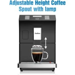Dafino-206 Fully Automatic Espresso Machine, One Touch Coffee Machine, Stainless Steel, Black -Appliantrix Cheap Store 51mX21XsZfL. AC US1000