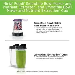 Ninja SS101 Foodi Smoothie Maker & Nutrient Extractor* 1200 WP, 6 Functions Smoothies, Extractions*, Spreads, SmartTORQUE, 14-oz. Smoothie Maker, (2) To-Go Cups & Lids, Silver 19 Ninja SS101 Foodi Smoothie Maker & Nutrient Extractor* 1200 WP, 6 Functions Smoothies, Extractions*, Spreads, SmartTORQUE, 14-oz. Smoothie Maker, (2) To-Go Cups & Lids, Silver -Appliantrix Cheap Store 51tTcrpqkvS. AC US1000