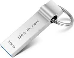 Marryler USB Flash Drive 256GB Waterproof USB Stick High Speed Memory Stick 256GB Ultra Large Storage Metal Thumb Drive With Keychain Design For Laptop Computer Tablet