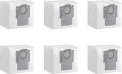 Roborock Disposable Dust Bag S8 Pro Ultra / S8+ / S7 Max Ultra / S7MaxV Ultra / Q5+ / Q7+ / Q7 Max+ Robot Vacuum & Auto-Empty Dock Pure, 6 Pcs