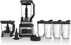 Ninja BN801 Professional Kitchen System, 1400 WP, 5 Functions With Auto IQ, 72-oz. Pitcher, 64-oz. Processor Bowl, (4) 24-oz. To-Go Cups