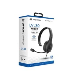 PDP LVL30 Wired Headset With Single-Sided One Ear Headphone For PlayStation, PS4, PS5 - Mac, Tablet Compatible - Noise-Cancelling Mic - Lightweight, Cool Comfort, Great For Gaming - Black -Appliantrix Cheap Store 61 g IXjtKL. SL1500