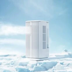 JISULIFE Air Water Cooling Fan, Desk Air Conditioner Fan With 3 Speed Setting 3 Oscillation, Personal Air Cooler With 1.1L Water Tank, Evaporative Cooler & Humidifier For Home, Office, Sleep, Exercise