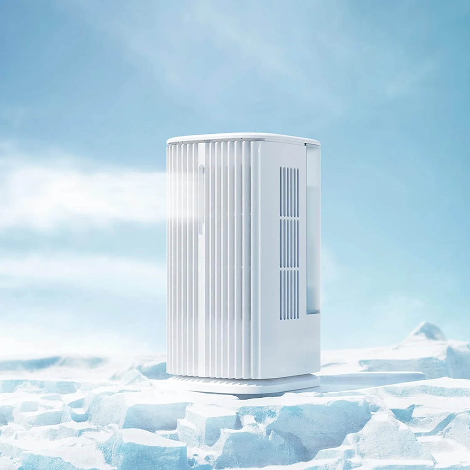 JISULIFE Air Water Cooling Fan, Desk Air Conditioner Fan With 3 Speed Setting 3 Oscillation, Personal Air Cooler With 1.1L Water Tank, Evaporative Cooler & Humidifier For Home, Office, Sleep, Exercise 1 JISULIFE Air Water Cooling Fan, Desk Air Conditioner Fan With 3 Speed Setting 3 Oscillation, Personal Air Cooler With 1.1L Water Tank, Evaporative Cooler & Humidifier For Home, Office, Sleep, Exercise