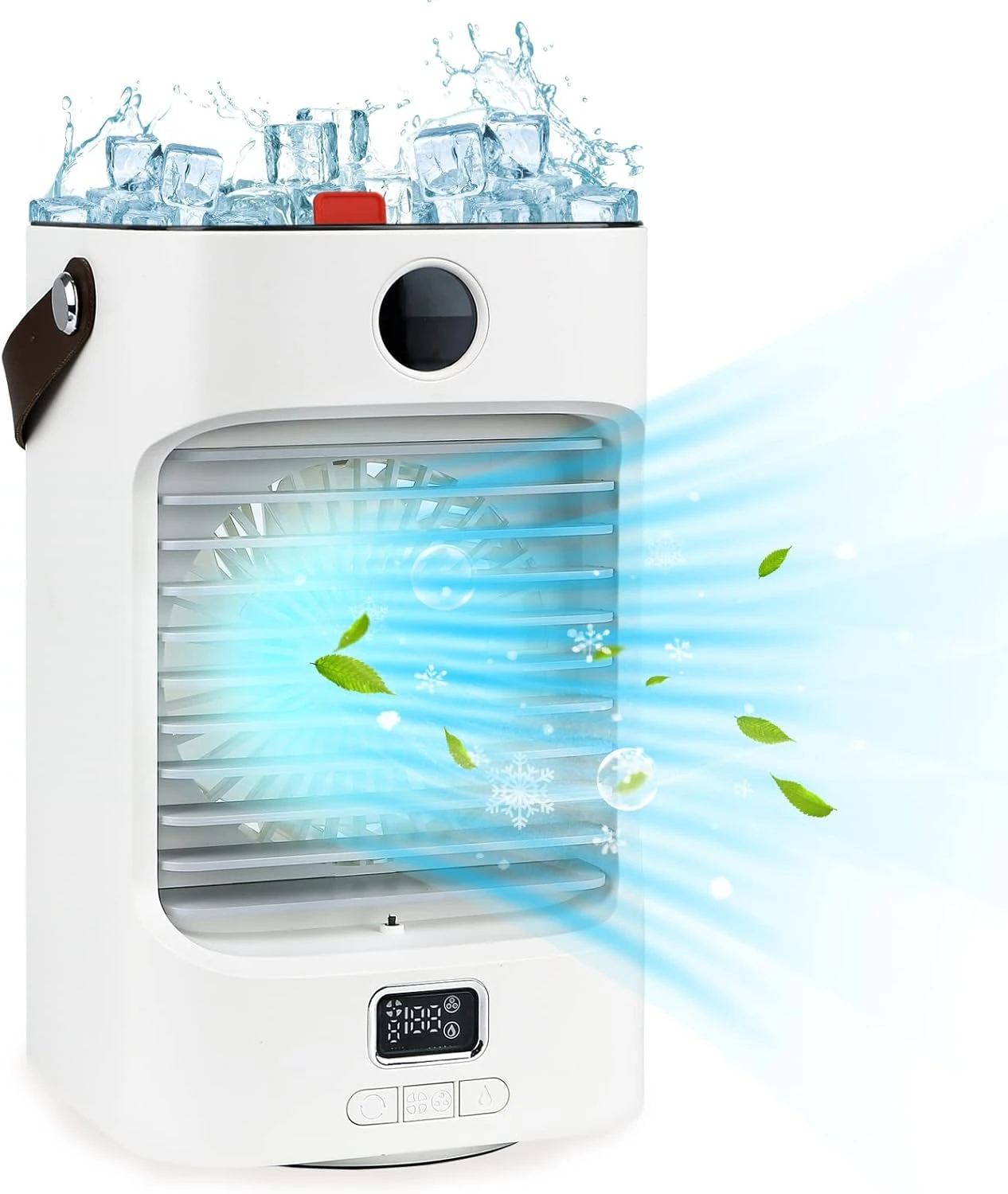 Portable Air Conditioner, Mini AC Unit Small Personal Evaporative Air Cooler, 7 Colors Light 3 Speeds, Quiet Humidifier Fan For Bedroom, Office, Car, Camping, Desk 1 Portable Air Conditioner, Mini AC Unit Small Personal Evaporative Air Cooler, 7 Colors Light 3 Speeds, Quiet Humidifier Fan For Bedroom, Office, Car, Camping, Desk