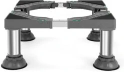 WBD WEIBIDA Mini Fridge Stand Height 7"-8.4" Universal Washer And Dryer Pedestal Adjustable Refrigerator Stand With 4 Upgraded Feet Heavy Duty Washing Machine Platform Fridge Holder For Dorm Appliance