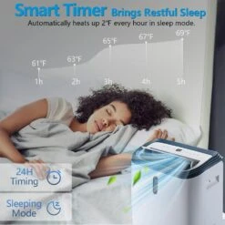 Rintuf 14000 BTU ASHRAE Portable Air Conditioner, Portable AC Cools To 700 Sq.ft Room, AC Unit For Cooling & Dehumi -Appliantrix Cheap Store 6136RlOxJhL. AC SL1000